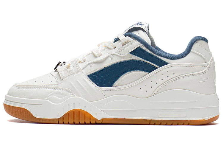 LINING Skateboard Shoes Men's Low top Mist White/Evergreen