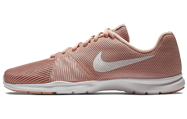 Nike Flex Bijoux Training Shoes Women's Low-Top Rose Gold/White
