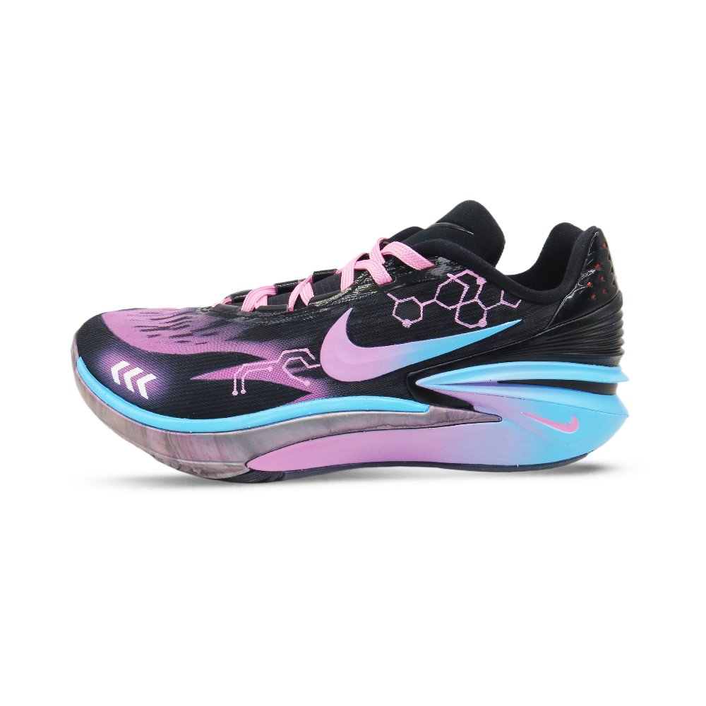 Nike Air Zoom G.T. Cut 2 Cushioned Slip-Resistant Low-Top Basketball Shoes Unisex Blue Purple Asian Version
