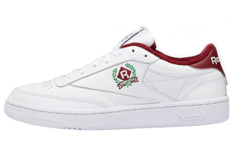 Reebok Club C 85 Crest White Burgundy