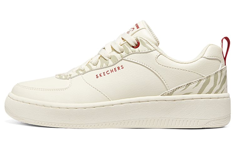 Skechers Sport Skateboard Shoes Women's Low-Top White/Red
