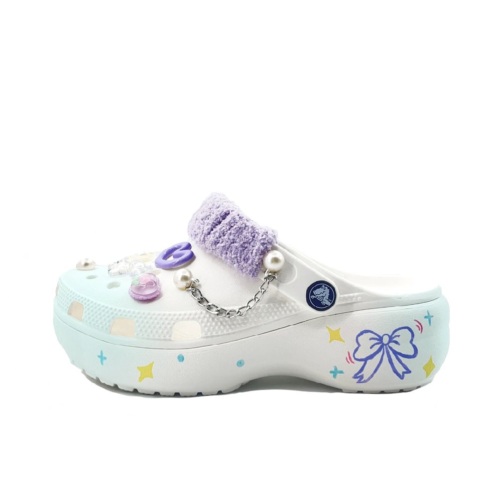 Crocs Classic Platform Clog Clogs Unisex Green