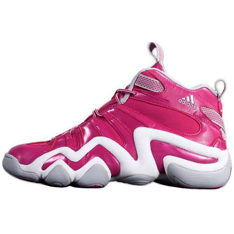 Adidas Crazy 8 Anti Slip Wear Resistant Mid Top Vintage Basketball Shoes Men's Red Gray