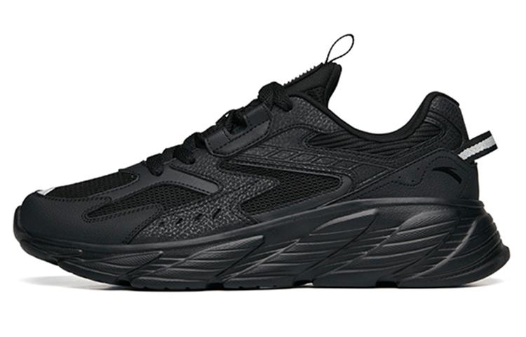 Anta Running Collection Cushioned Anti-Slip Wear-Resistant Breathable Lightweight Low-Top Running Shoes Men's Black