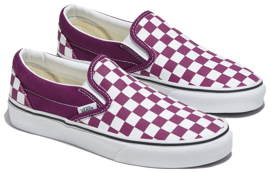 Vans Classic Slip On Checkerboard 'Purple' Women's купить в интернет-магазине Yoocart с быстрой доставкой по России.