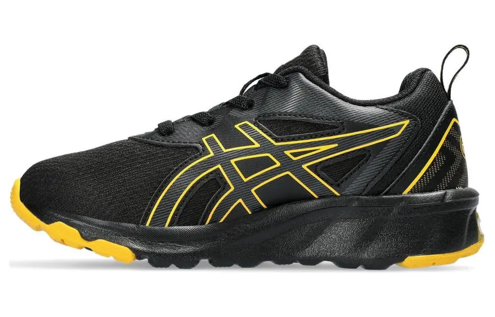 Asics Gel Quantum 90 4 Abrasion Resistant Breathable Low top Running Shoes Unisex Black Yellow
