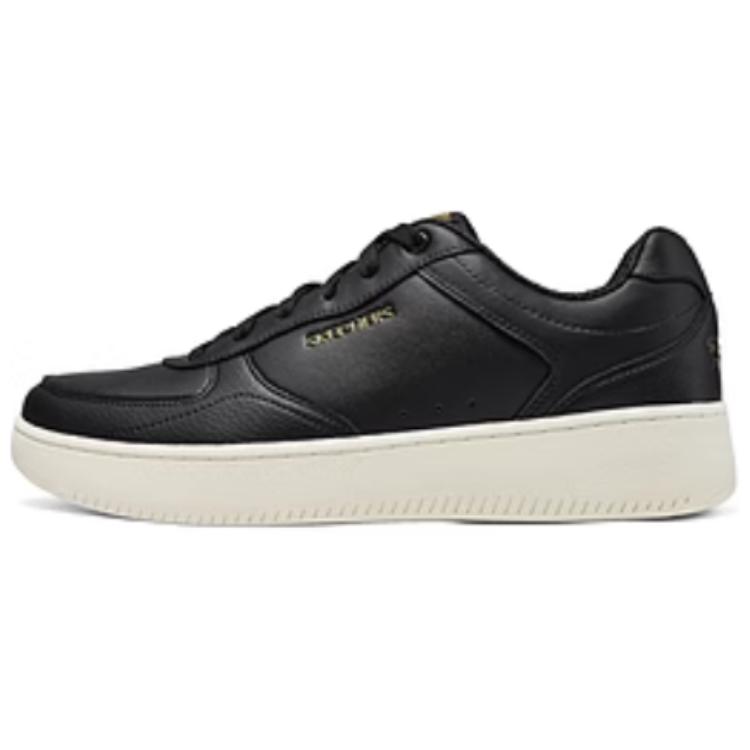 Skechers Court Classics Breathable Support Low-Top Skateboard Shoes Men's Black White