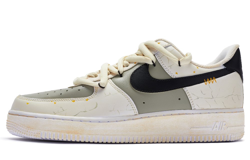 Nike Air Force 1 Low 811 Manufacturing Low Top Skateboard Shoes Men's Beige Gray Black