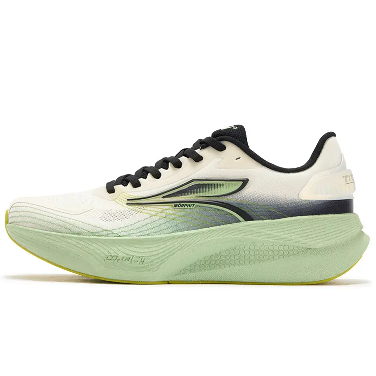 361° Abrasion Resistant Breathable Low Top Casual Running Shoes Men's Beige Nude Lotus Green