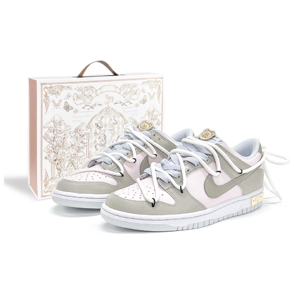 Nike Dunk Low Low-Top Skateboard Shoes GS Milk Tea Brown