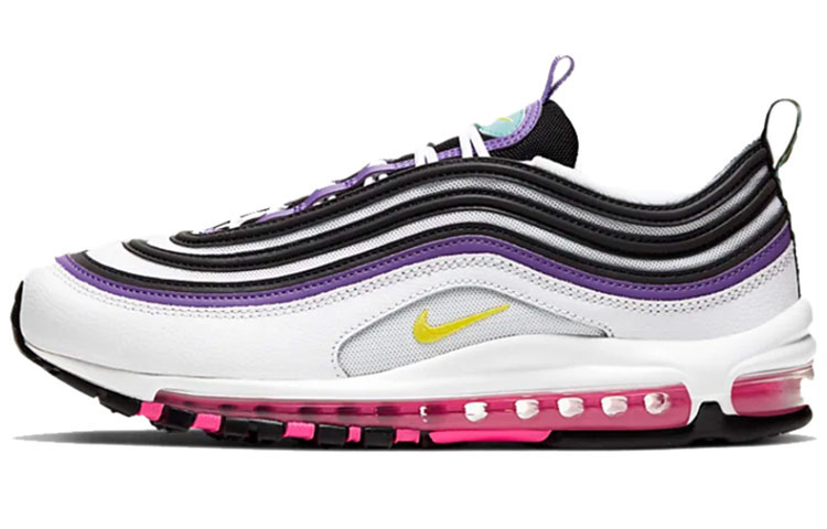 Nike Air Max 97 White Dynamic Yellow Violet
