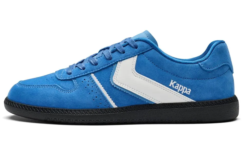 Kappa Back to Back Anti Slip Wear Resistant Low Top Skateboard Shoes Unisex Sea Medium Blue Classic White