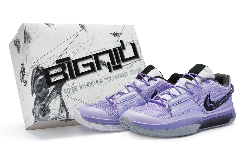 Nike Ja 1 Morant 1 811 Manufacturing Anti Slip Wear Resistant Low Top Basketball Shoes Men's Purple Black