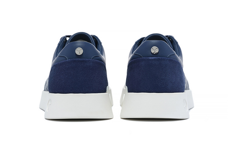 LI NING 1990 Classic Collection Anti Slip Wear Resistant Low Top Skateboard Shoes Men's Blue