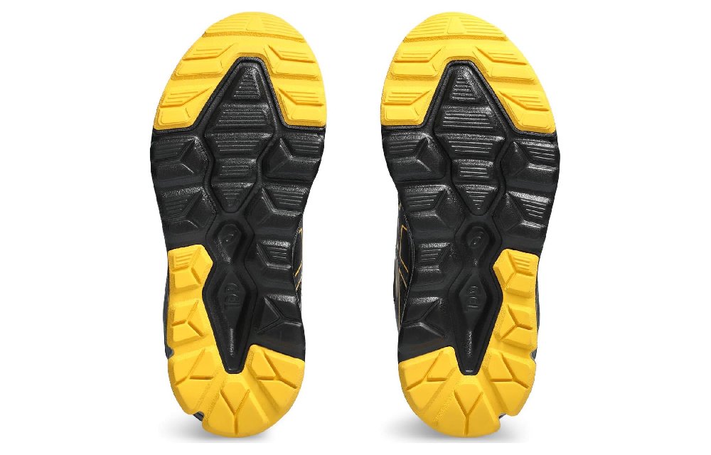 Asics Gel Quantum 90 4 Abrasion Resistant Breathable Low Top Running Shoes Unisex Black Yellow