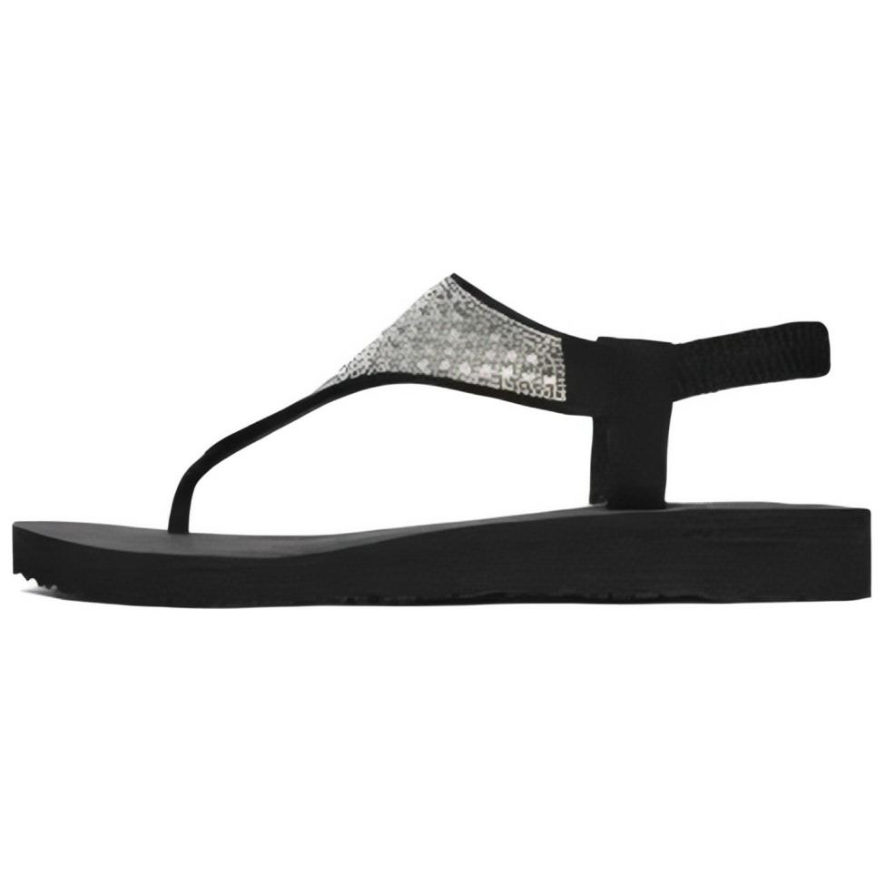 Skechers One Strap Sandals Women's Black