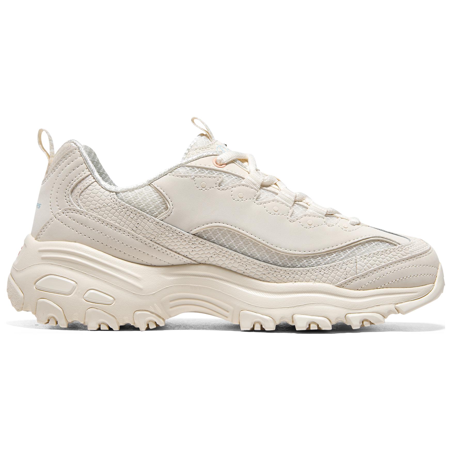 Skechers D'LITES 1.0 Flower Heart Bear*2 Low Top Chunky Sneakers Women's Beige White Blue купить в интернет-магазине Yoocart с быстрой доставкой по России.