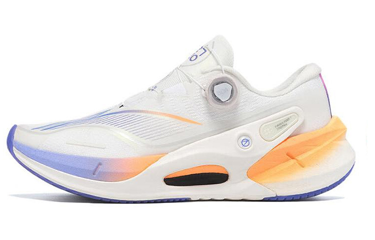 LiNing Furious Rider 7.0 PRO V2 Cushioning Lightweight Low Top Running Shoes Men's White Blue Orange