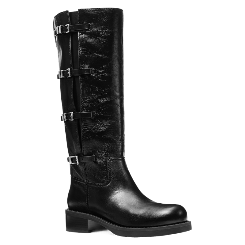 MICHAEL KORS Darrington Knee High Martin Boot Women's Black