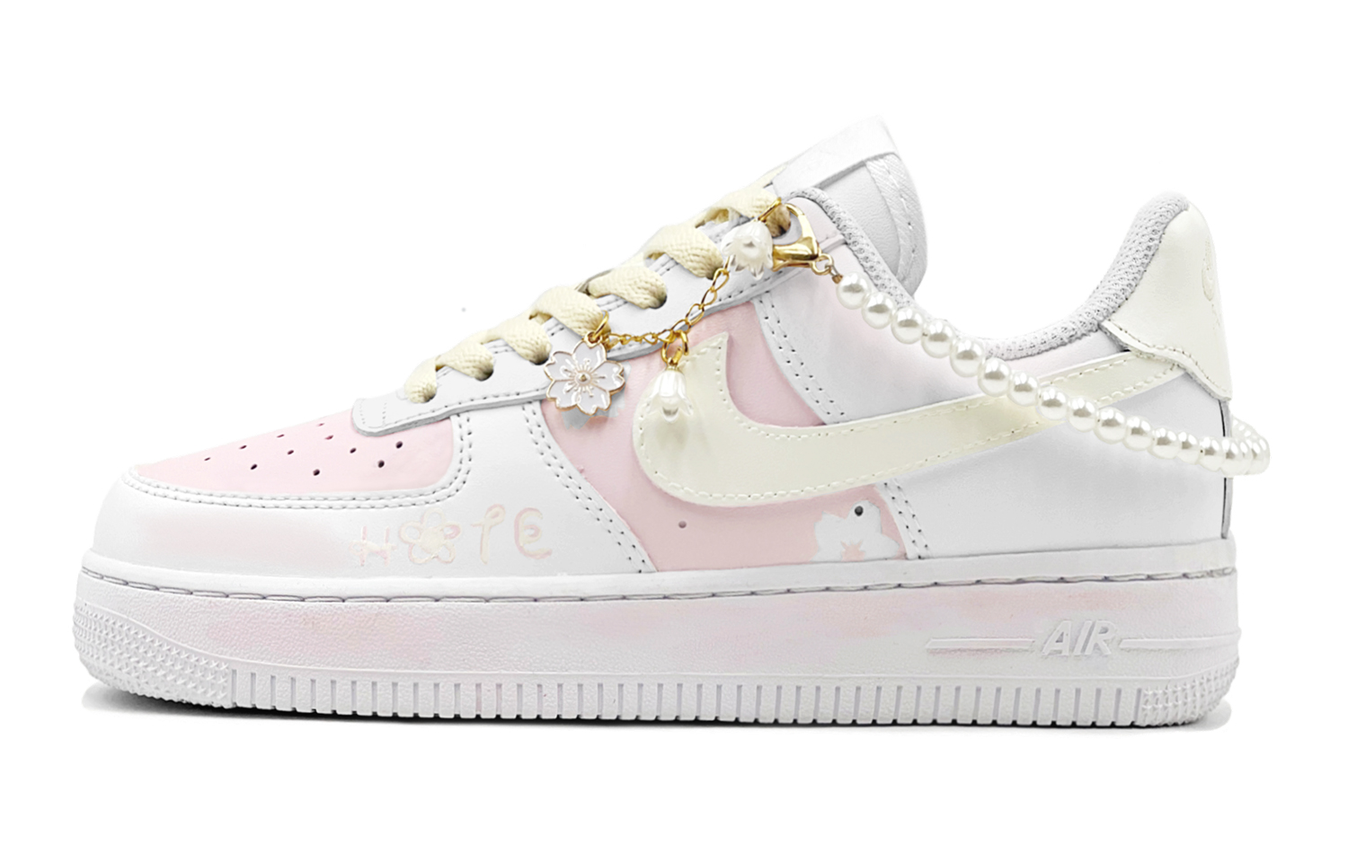 Nike Air Force 1 Skateboard Shoes Women's Low-Top White/Pink купить в интернет-магазине Yoocart с быстрой доставкой по России.