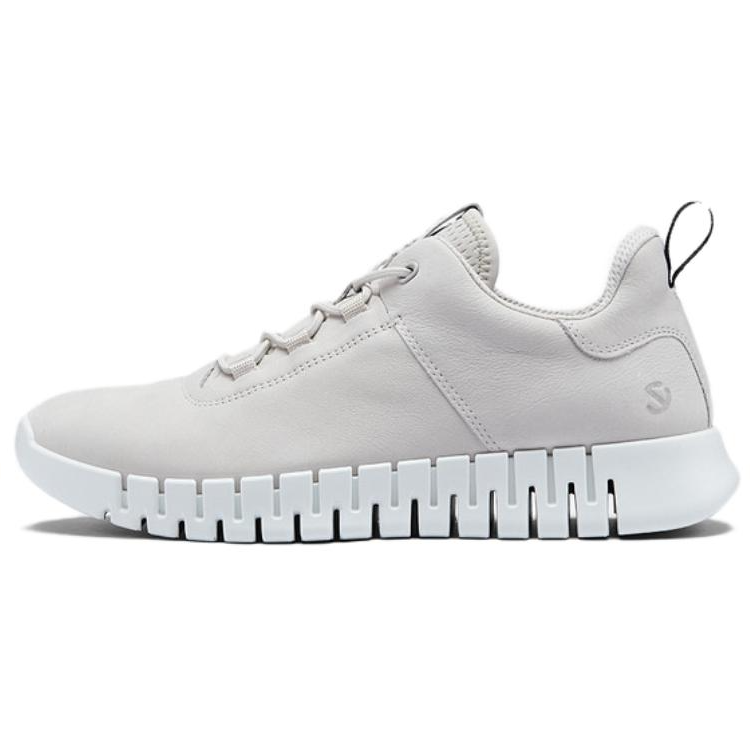 Ecco Smart Series Casual Shoes Men Low-Top Gray White