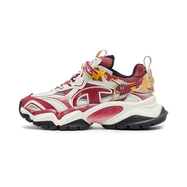 Champion Year Of The Snake Fang Shark Shoes Power Armor Low-Top Chunky Sneakers Women's Ash Red/Milk White купить в интернет-магазине Yoocart с быстрой доставкой по России.