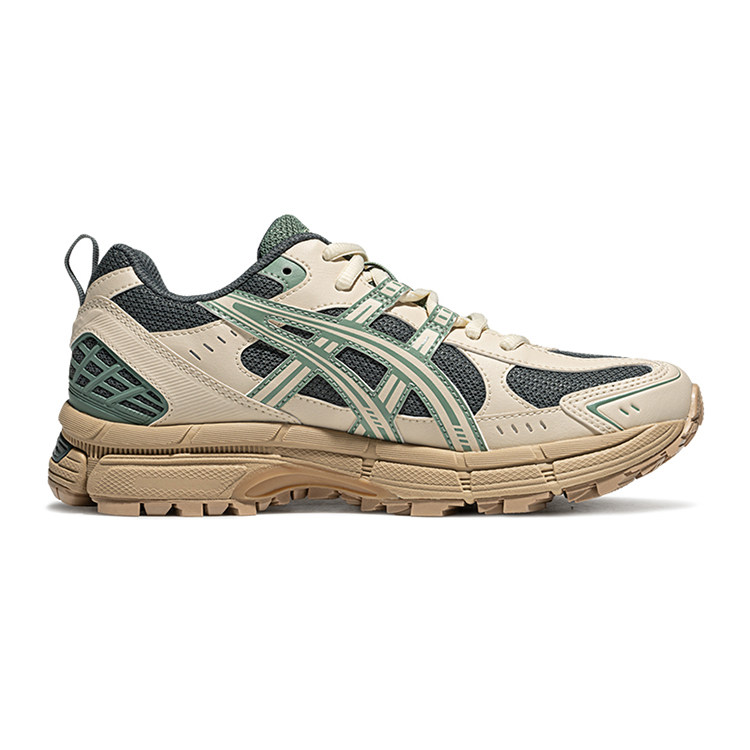 ASICS Gel Kahana 8 Cushioning, Breathable, And Resilient Design Low top City Commute Running Shoes Women's Beige Green
