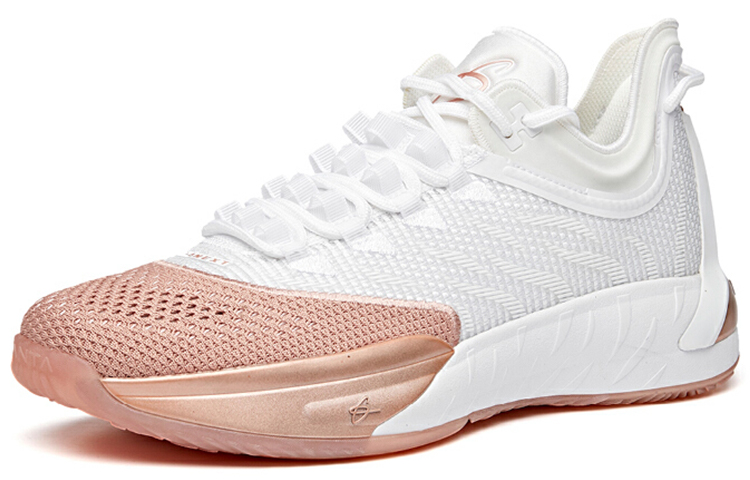 Anta Hayward GH1 Low Wear-Resistant Slip-Resistant Low-Top Basketball Shoes Men's White Rose Gold купить в интернет-магазине Yoocart с быстрой доставкой по России.