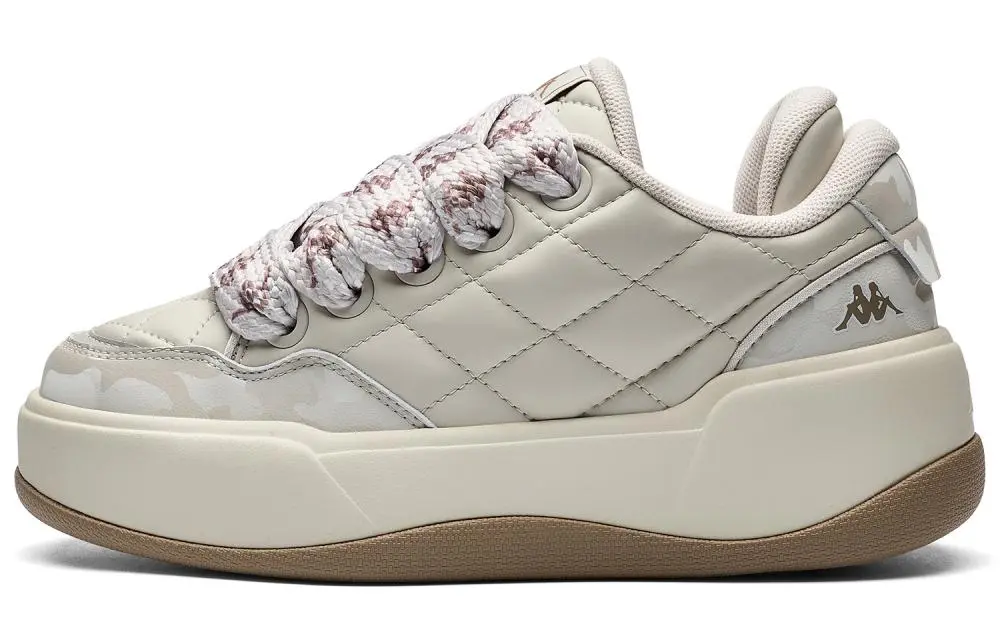 Kappa Anti Slip Wear Resistant Low Top Skateboard Shoes Women's Malt Beige Brown