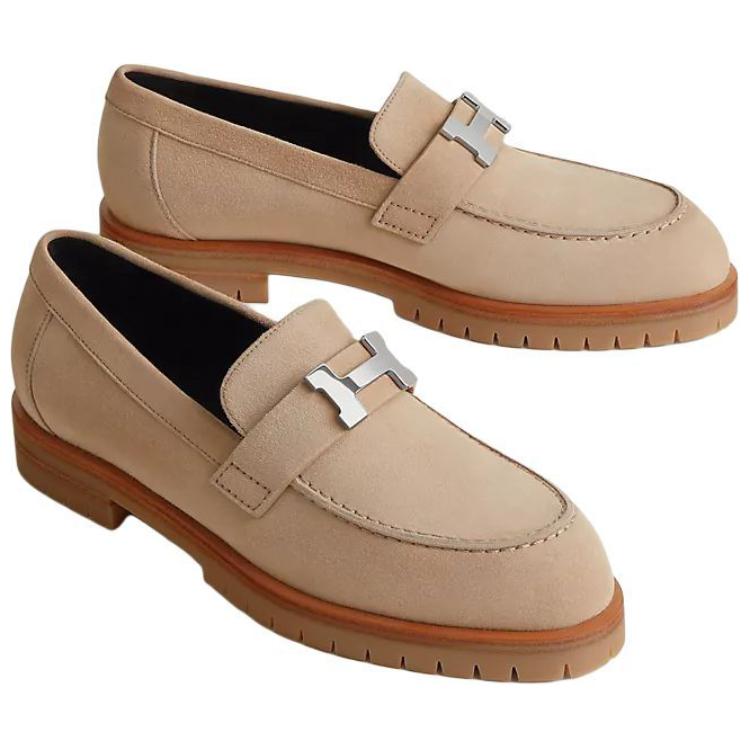 HERMES Faubourg Loafers 2.5cm Women's Brown
