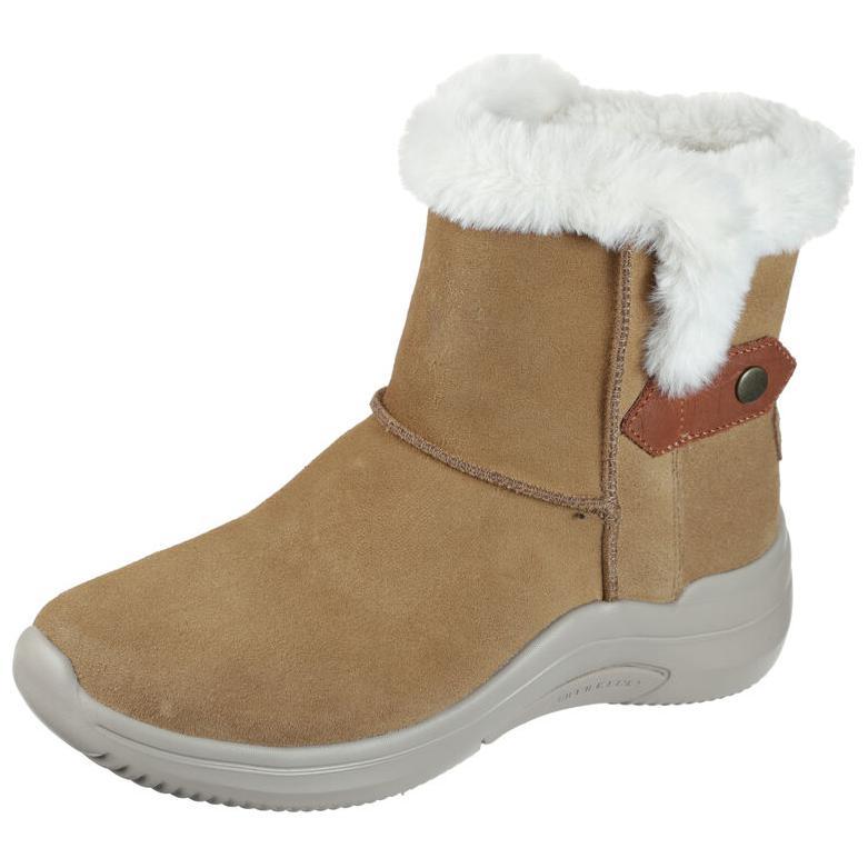 Skechers ON THE GO Warm And Water-Resistant Short Snow Boots Khaki