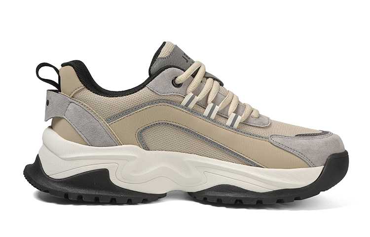 JEEP SPIRIT Cushioning Anti-Slip Wear-Resistant Breathable Lightweight Height Increasing Low-Top Casual Shoes Men's