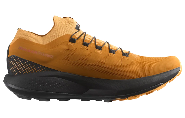 SALOMON Pulsar Trail Durable Breathable Lightweight Low-Top Trail Running Running Shoes Men's Yellow Black