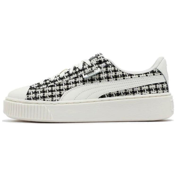 PUMA Platform Low Top Skateboard Shoes Women's White Black