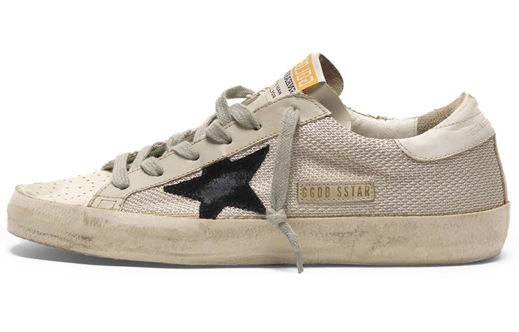 Golden Goose Super Star Low Top Stylish Skateboarding Shoes Women's Ecru Vintage Version