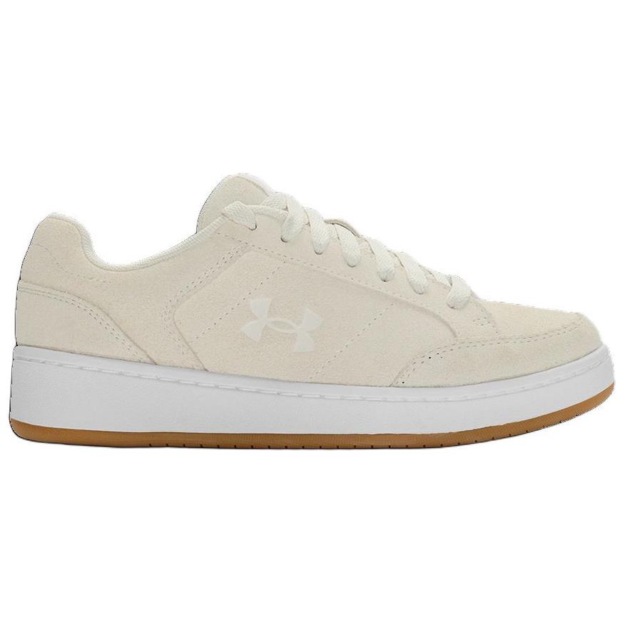 Under Armour Official Anti-Slip Wear-Resistant Low-Top Skateboard Shoes Women's Ecru
