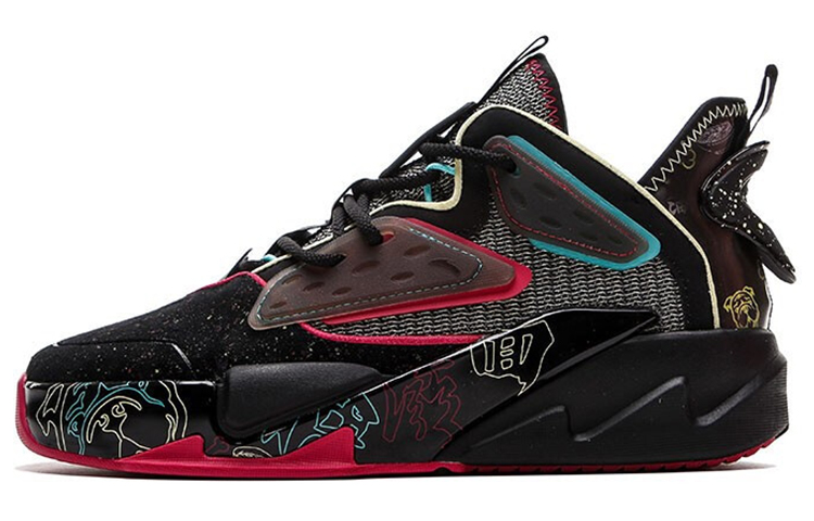 ANTA G6 Klay Thompson Low Top Casual 'Black Red'