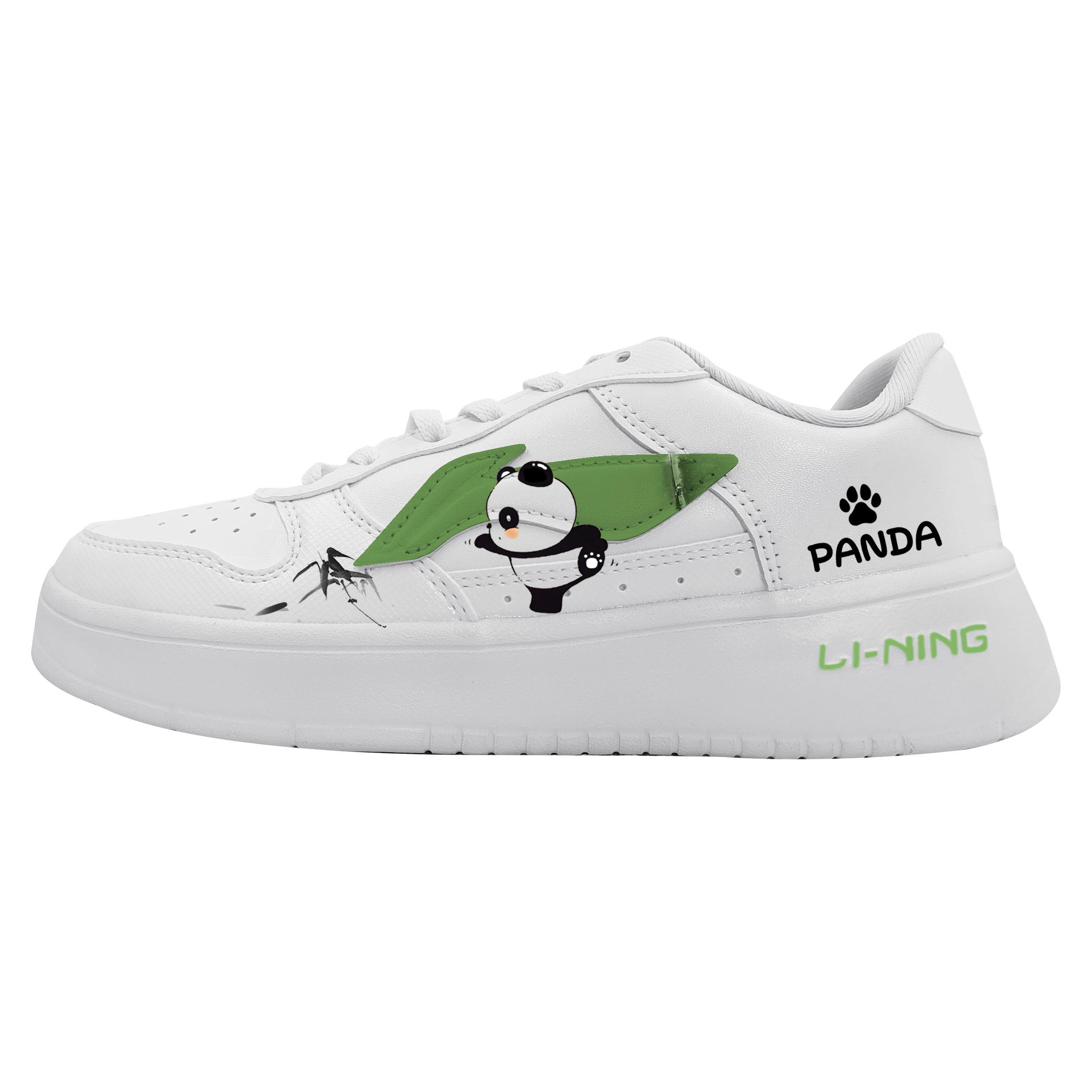 LINING Pontoon Boats Skateboard Shoes Unisex Low top White/Green