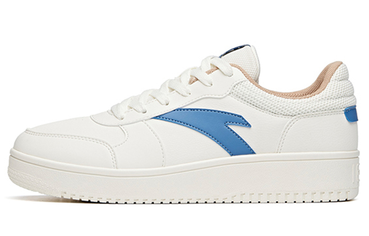 Anta Slip-Resistant Cushioning Wear-Resistant Lightweight Low-Top Skateboard Shoes Men's White Blue