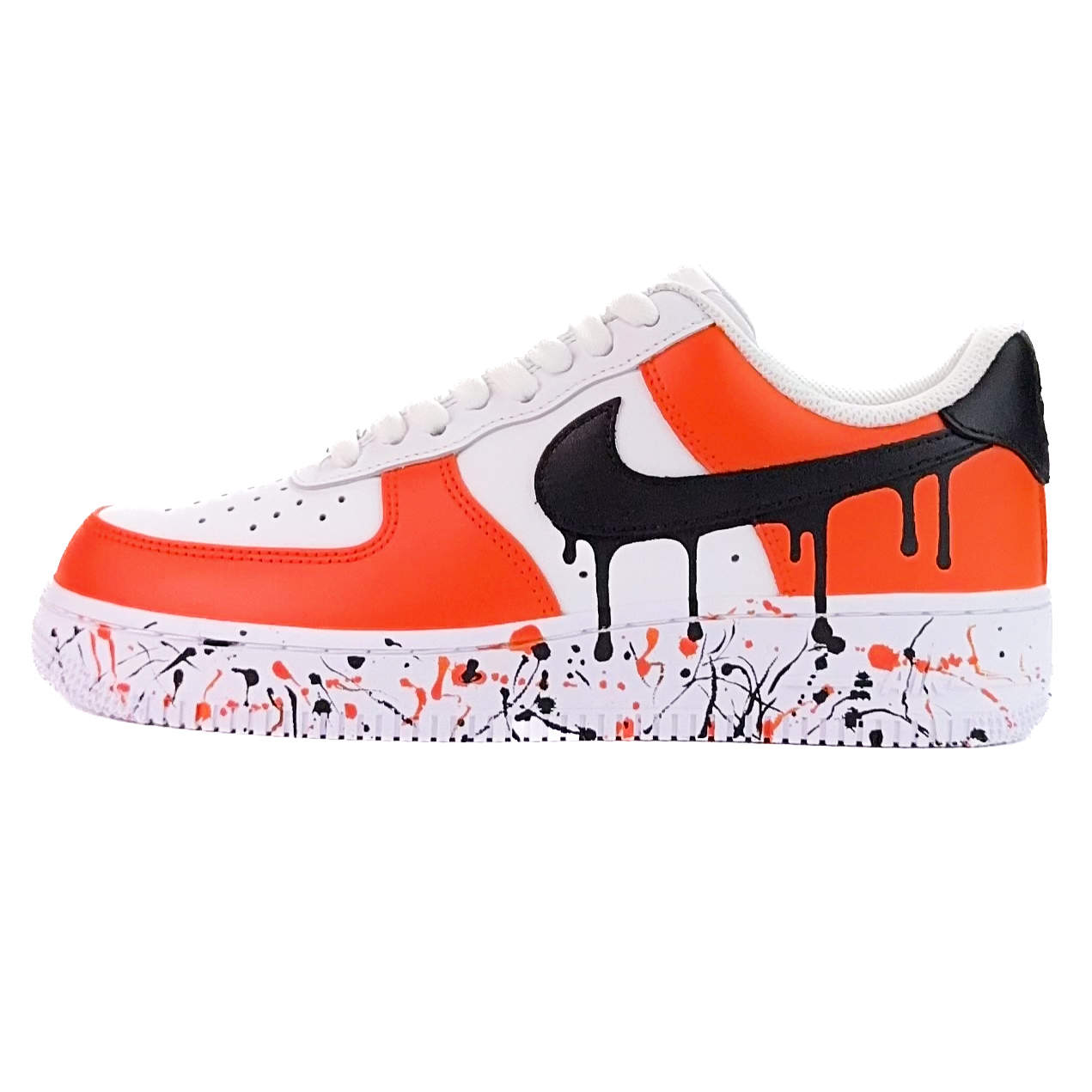 Nike Air Force 1 Abrasion Resistant Low top Skateboard Shoes Unisex Orange