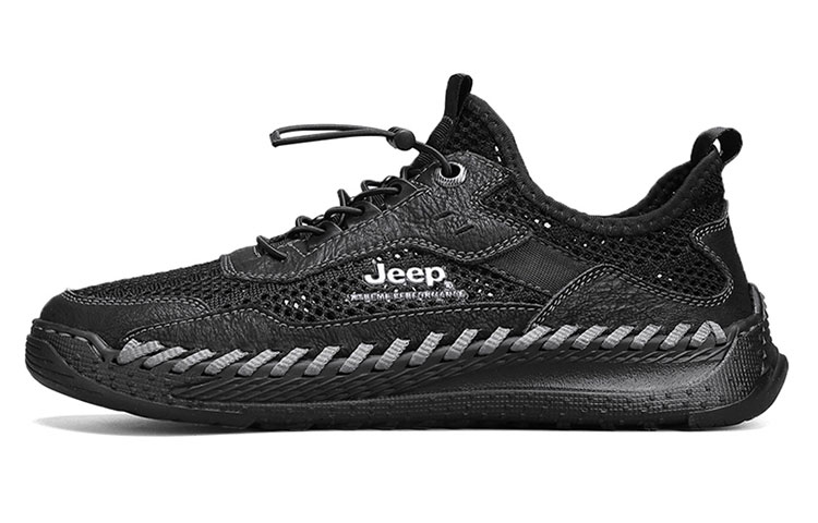 Jeep Low-Top Outdoor Shoes Men's Black