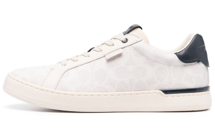COACH Anti Slip Wear Resistant Low Top Skateboard Shoes Men's Beige