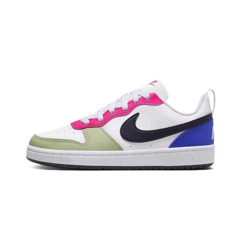 Nike Court Borough Abrasion Resistant, Lightweight, And Breathable Low Top Skateboard Shoes Women's Yellow Blue купить в интернет-магазине Yoocart с быстрой доставкой по России.