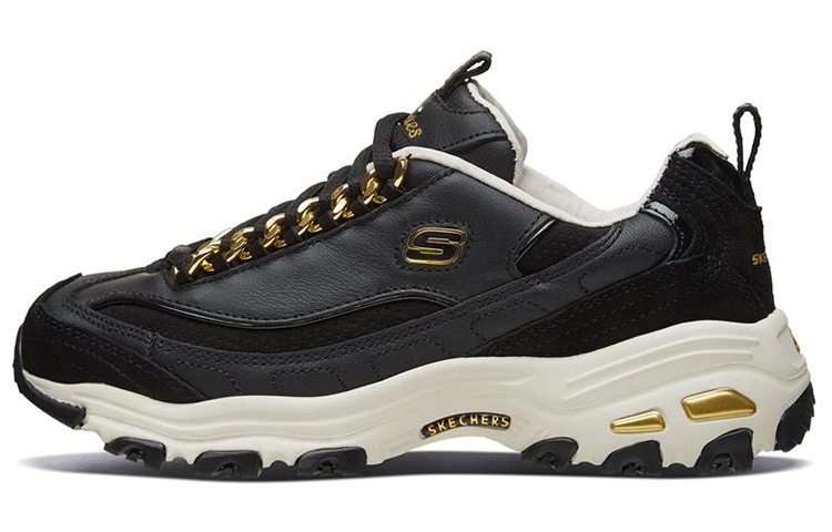 Skechers D'LITES Series Casual Shoes Women's Low-Top Black/Natural