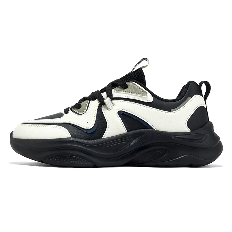 361° Life Collection Slip Resistant Lightweight Rebound Low top Casual Shoes Men's Black White