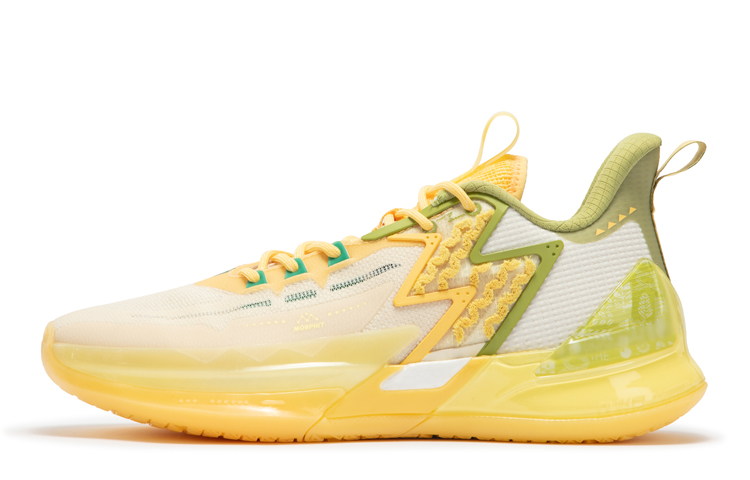 361° BIG3 4.0 PRO Basketball Shoes Men Low Top Sago/Smoothie Yellow