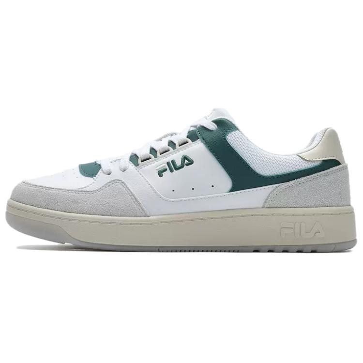 FILA Targa Low Top Skateboard Shoes Men's White Gray Green