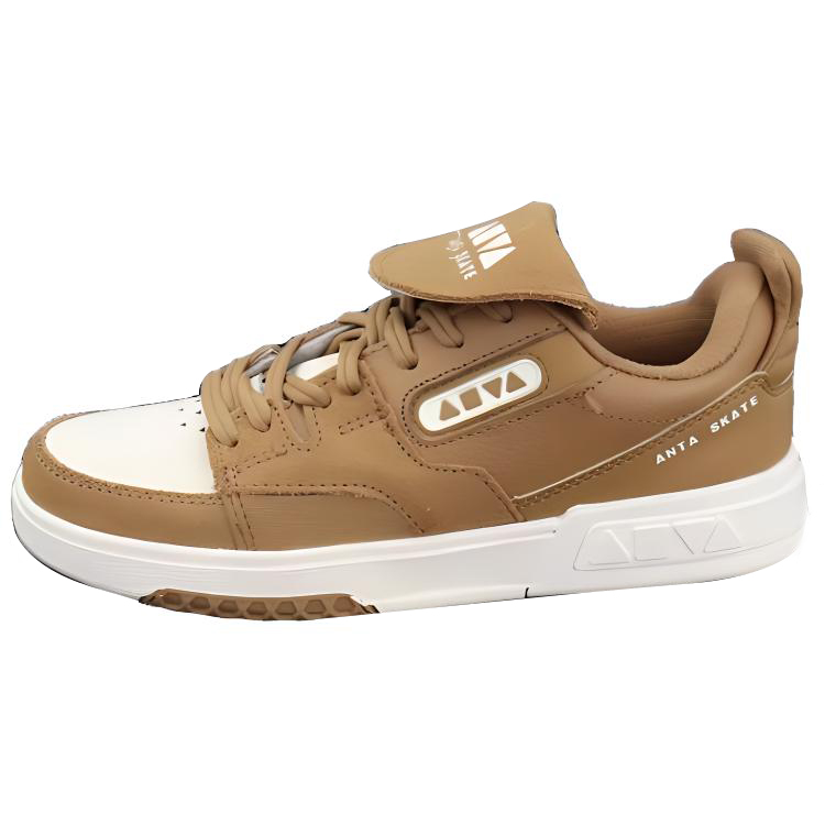 Anta Anti-Slip Wear-Resistant Low-Top Skateboard Shoes Women's Brown