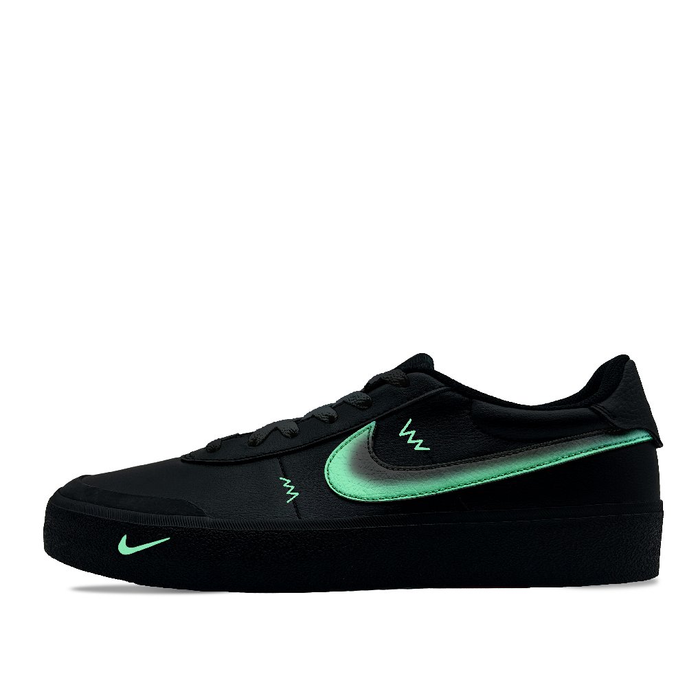 Nike Court Shot Fall Cushioning Quick Dry Low Top Skateboard Shoes Men's Black Green
