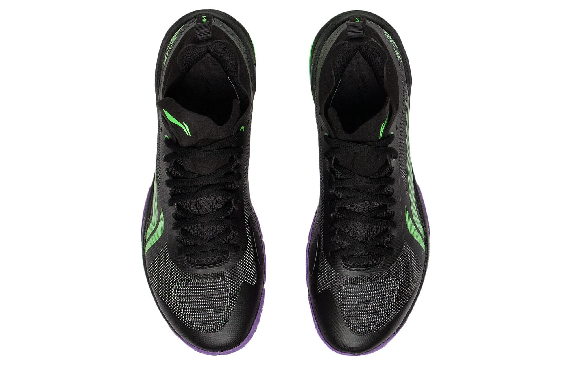 LiNing Sprint Pro Cushioning Wear-Resistant Low-Top Badminton Shoes Unisex Black Green купить в интернет-магазине Yoocart с быстрой доставкой по России.